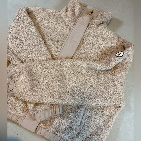 Vuori Women’s Cozy Sherpa Jacket Umber Pink Fleece Full Zip Sz M - Picture 3 of 12